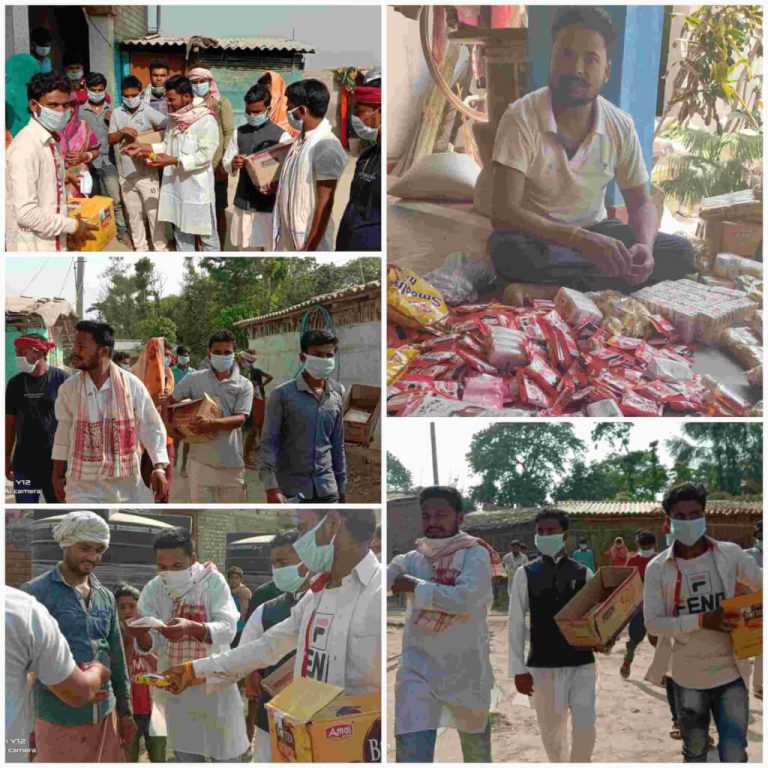 लॉक बंदी में कुशेश्वर स्थान का मसीहा बना दरभंगा NSUI जिलाध्यक्ष त्रिभुवन कुमार…