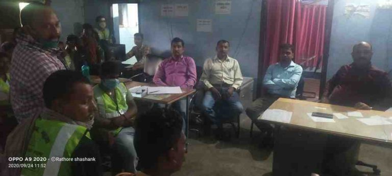 नगर पंचायत के सफाई कर्मियो का प्रशिक्षण संपन्न