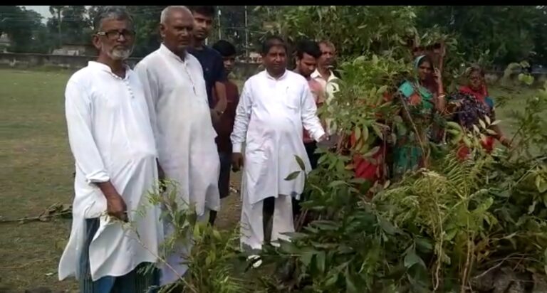 सोनबरसा पंचायत में मुखिया के द्वारा सोनबरसा क़ब्रिस्तान में वृक्षारोपण का कार्य किया गया।